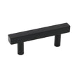 Matte Black Cabinet Knobs Furniture Hardware Drawer Pulls - Stainless Steel Cabinet Handles - Hole Centers(Knob，2.5"，3")