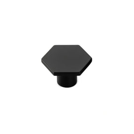 Solid Black Drawer Knobs - 1.33
