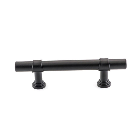 3 Inch Hole Center Cabinet Handles Pulls for Kitchen Stainless Steel Matte Black Drawer Pulls ( 5