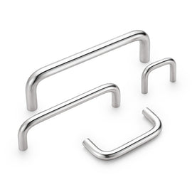 Modern Brushed Nickel Drawer Pulls Kitchen Cabinet Handles - Arch Cabinet Pulls Series - Hole Centers(3.75