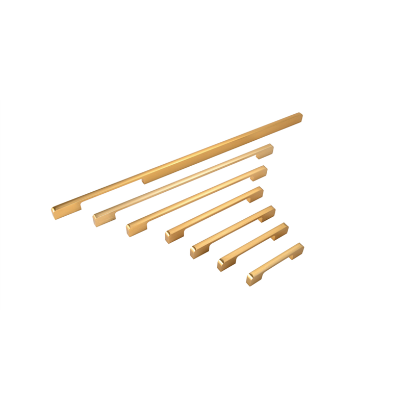 Aluminum Alloy Drawer Pulls Gold Cabinet Handles - Long Series - Hole Centers(96mm-900mm)