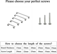 Brushed Nickel Cabinet Pulls Modern Drawer Pulls - Large Size - Hole Centers(3.5,3.75,4",4.5,5",6.25",7.5",8.8",10",11.33")
