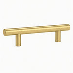 10 Pack 4.25 Inch Center to Center Modern Stainless Steel Brushed Brass Cabinet Handles(Hole Center:108mm)