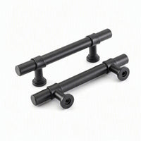 10 Pack Matte Black Drawer Handles Heavy Duty Stainless Steel for Kitchen Bathroom