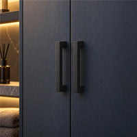 10 Pack 2.75 Inch Center to Center Matte Black Cabinet Handles Stainless Steel Drawer Pulls