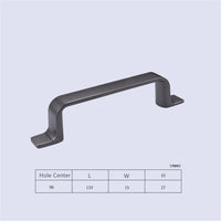 10 Pack 3.75 Inch(96mm) Hole Center Cabinet Handles，Zinc Alloy Kitchen Drawer Pulls for Kitchen Bathroom (Space Grey)