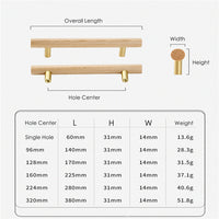 Wooden Pull Handles – 6 Sizes Available