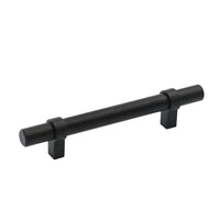 Flat Black Cabinet Bar Handle Pull - 4" (102mm) Hole Centers