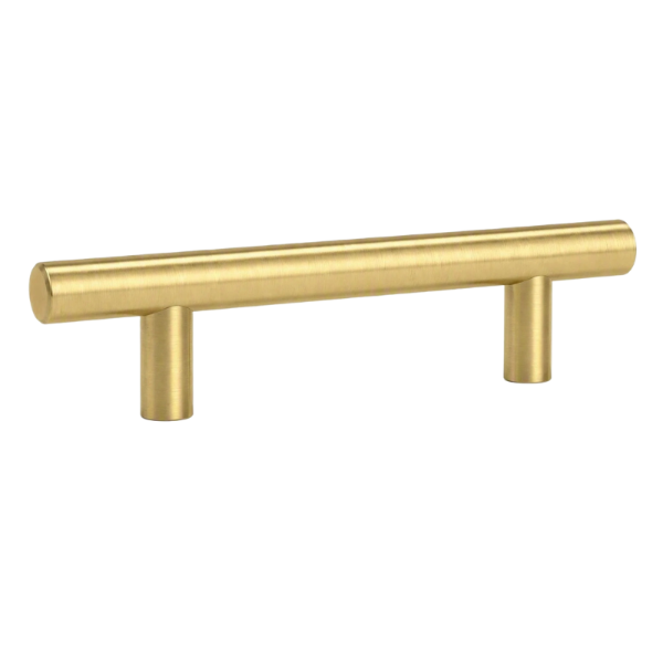 1 Pack 4.25 Inch Center to Center Modern Stainless Steel Brushed Brass Cabinet Handles(Hole Center:108mm)