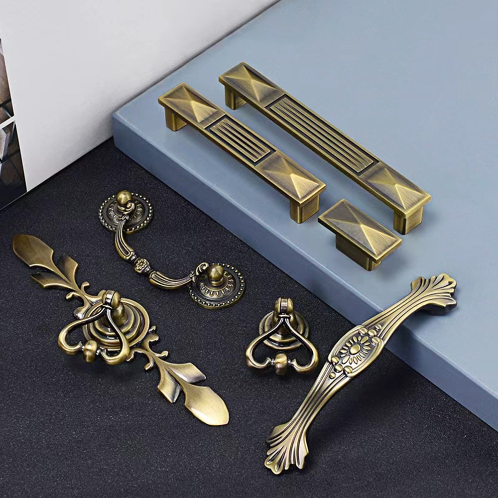 10 Pack 3.75 Inch(96mm) Hole Centers Antique Bronze Kitchen Cabinet Handles for Cupboard Bathroom