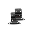 10 Pairs 3/8" Inset Matte Black Cabinet Hinge，Offset Self Closing Black Cabinet Hinges(10 Pairs - 20 Pcs)