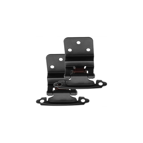 25 Pairs 3/8" Inset Black Cabinet Hinges,Self Closing Matte Black Hinges(25 Pairs - 50 Pcs)