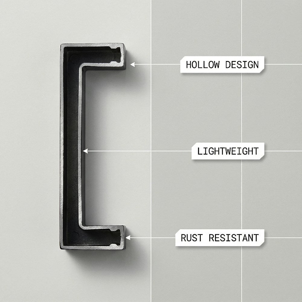 10 Pack 3-1/4 Inch Center To Center Matte Black Cabinet Pulls(Hole Center: 3-1/4"(82mm))