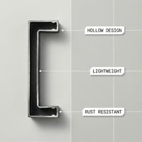 10 Pack 3-1/4 Inch Center To Center Matte Black Cabinet Pulls(Hole Center: 3-1/4"(82mm))