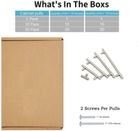 Brushed Nickel Cabinet Pulls Kitchen Drawer Pulls - T Bar Handles - Hole Centers(Knob,2.5",3",3.5,3.75,4",4.5,5",6.25",7.5",8",8.8,10")