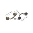 10 Pack 3.75 Inch(96mm) Hole Centers Antique Bronze Kitchen Cabinet Handles for Cupboard Bathroom
