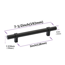 Flat Black Cabinet Bar Handle Pull - 5