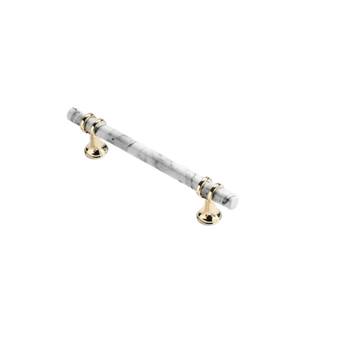 5 Inch(C-C) Marble Finish Solid Drawer Pulls，Knobs & Handles