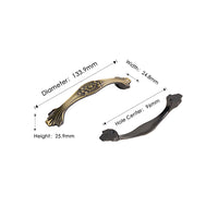 10 Pack 3.75 Inch(96mm) Hole Centers Antique Bronze Kitchen Cabinet Handles for Cupboard Bathroom