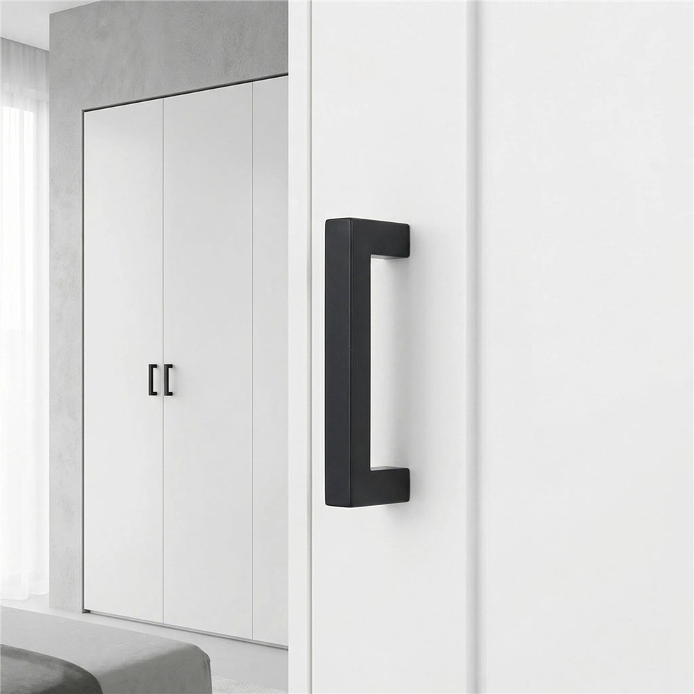 10 Pack 3-1/4 Inch Center To Center Matte Black Cabinet Pulls(Hole Center: 3-1/4"(82mm))