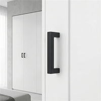 10 Pack 3-1/4 Inch Center To Center Matte Black Cabinet Pulls(Hole Center: 3-1/4"(82mm))