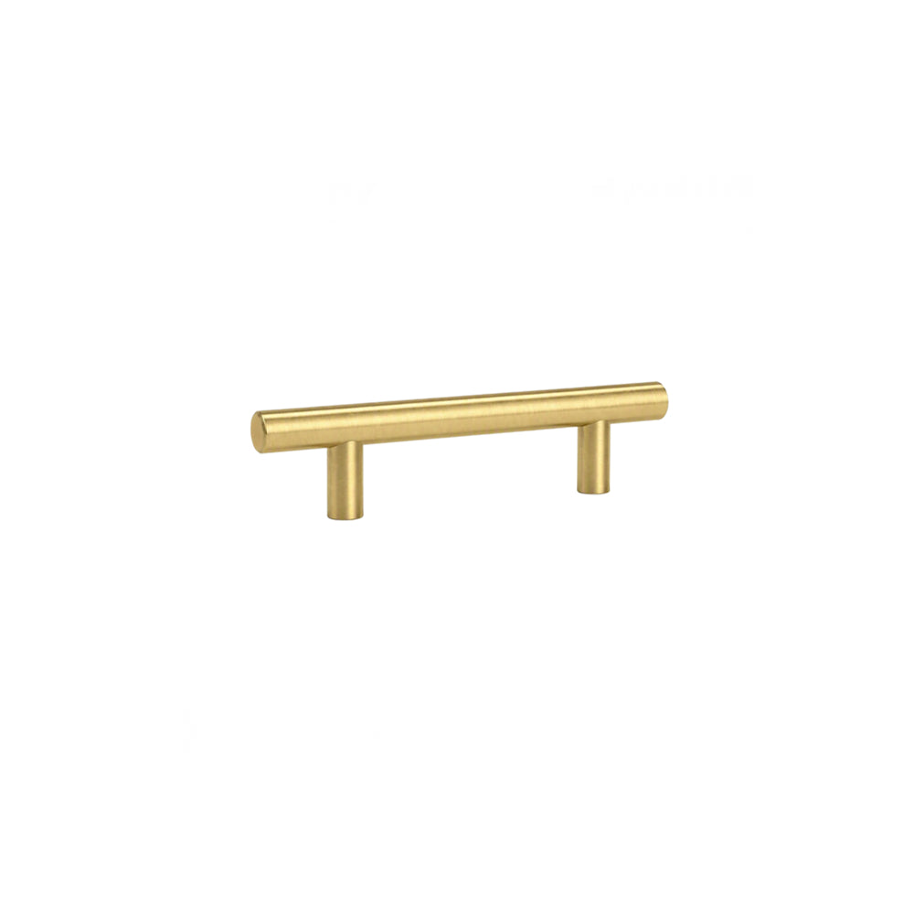 10 Pack 4.25 Inch Center to Center Modern Stainless Steel Brushed Brass Cabinet Handles(Hole Center:108mm)