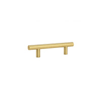 10 Pack 4.25 Inch Center to Center Modern Stainless Steel Brushed Brass Cabinet Handles(Hole Center:108mm)