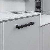 10 Pack 3-1/4 Inch Center To Center Matte Black Cabinet Pulls(Hole Center: 3-1/4"(82mm))