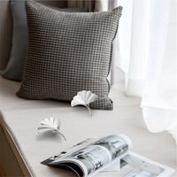 Ginkgo Leaf Drawer Knobs Modern Cabinet Pull Handle for Wardrobe Cupboard Drawer Bookcase Furniture (Small，Silver)