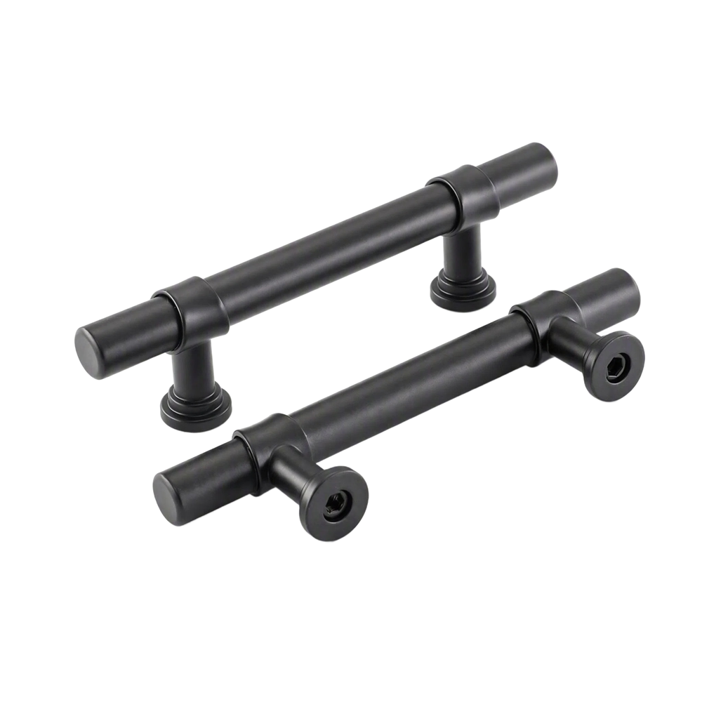 10 Pack Matte Black Drawer Handles Heavy Duty Stainless Steel for Kitchen Bathroom