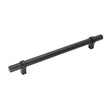 1 Pack Black Modern Cupboard Handles Stainless Steel Pulls - Round Shape Series - Hole Centers(Single Hole, 3",3.5,3.75,4",5",6.25",7.5",8.8",10")