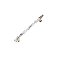 1 Pack Marble Pattern Solid Drawer Pulls，Knobs & Handles，White Marble Pattern Print - Marble Finish Series - Hole Centers(Knob，3.75"，5"，7.5")