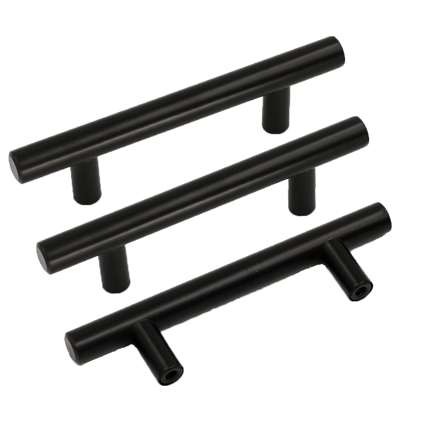 4.25 INCH(Center To Center) MATTE BLACK CABINET PULLS (4.25", CUSTOMIZED SIZE)