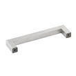 4.25 Inch(Center To Center) Brushed Nickel Square Cabinet Pulls (4.25"，Customized Size)