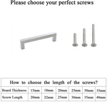 4.25 Inch(Center To Center) Brushed Nickel Square Cabinet Pulls (4.25