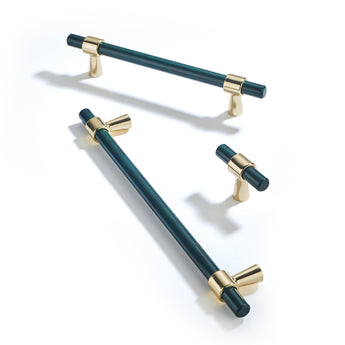 Turquoise Solid Drawer Pulls，Knobs & Handles - Bar Pull Series - Hole Centers(Knob，3.75