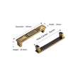 10 Pack 3.75 Inch(96mm) Hole Centers Antique Bronze Kitchen Cabinet Handles for Cupboard Bathroom