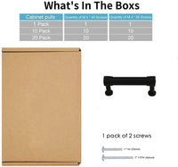 3.25 Inch Center to Center Matte Black Cabinet Pulls Kitchen Cabinet Handles