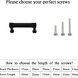 3.25 Inch Center to Center Matte Black Cabinet Pulls Kitchen Cabinet Handles