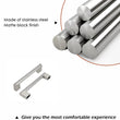 Brushed Nickel Cabinet Pulls Modern Drawer Pulls - Large Size - Hole Centers(3.5,3.75,4",4.5,5",6.25",7.5",8.8",10",11.33")