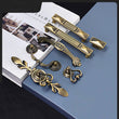10 Pack 3.75 Inch(96mm) Hole Centers Antique Bronze Kitchen Cabinet Handles for Cupboard Bathroom