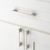 10 Pack 6.25 Inch(160mm) Brushed Satin Nickel Cabinet Handles，Zinc Alloy Cabinet Pulls Kitchen Hardware for Cupboard Drawer Pulls