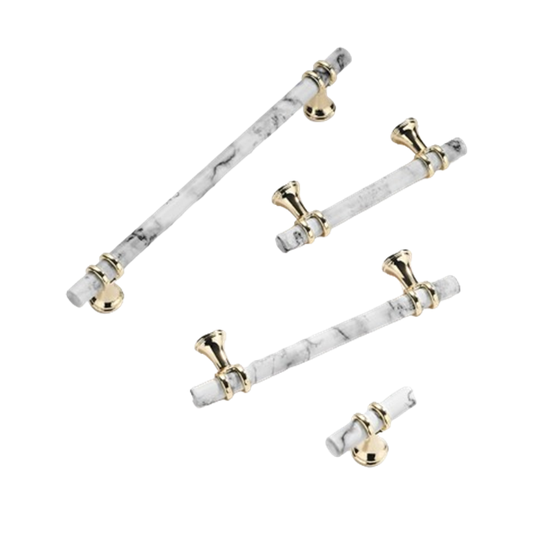3.75 Inch(C-C) Marble Finish Solid Drawer Pulls，Knobs & Handles