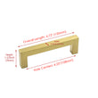 4.25 Inch(Center To Center) Brushed Brass Cabinet Pulls(108mm, Customized Size)
