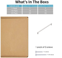 18 Inch(Center To Center) Modern Square Cabinet Handles (458mm，Brushed Nickel)