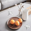 Ginkgo Leaf Drawer Knobs Modern Cabinet Pull Handle for Wardrobe Cupboard Drawer Bookcase Furniture (Large，Silver)