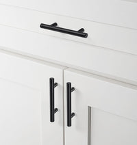 10 Pack 2.75"(70mm) Center to Center Matte Black Stainless Steel Kitchen Drawer Pulls