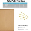 5 Inch(C-C) Knurled Texture Drawer Pulls Gold Cabinet Handles(Hole Centers: 128mm)