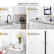 10 Pack 6.25 Inch(160mm) Brushed Satin Nickel Cabinet Handles，Zinc Alloy Cabinet Pulls Kitchen Hardware for Cupboard Drawer Pulls