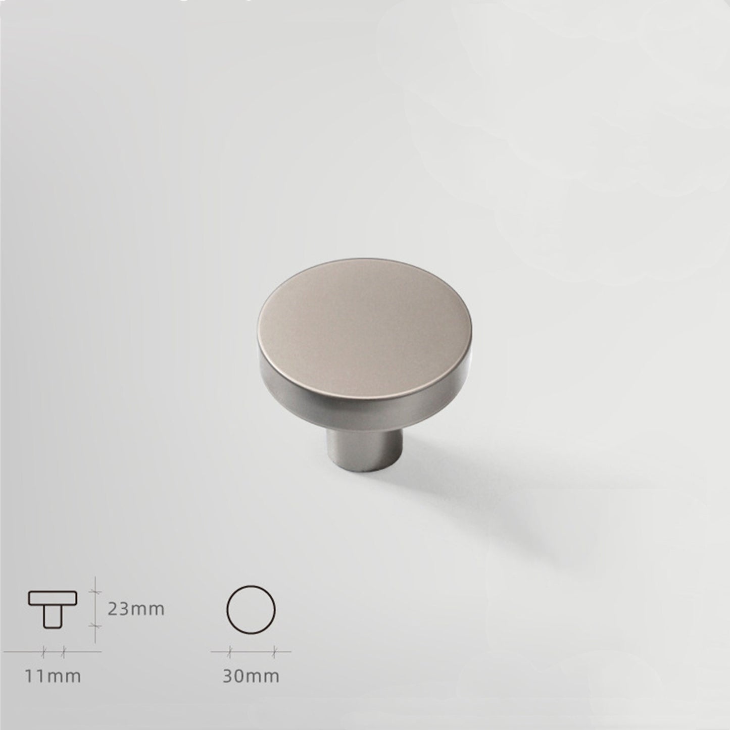 Macarone Color Round Kitchen Cabinet Knobs, 1.18 Inch Aluminum Alloy Dresser Handles Knobs for Home, Kitchen, Office Chest Cabinet Drawer